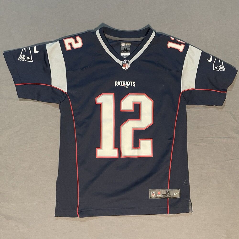Nike Tom Brady #12 Super Bowl 51 LI New England Patriots Jersey Youth Medium